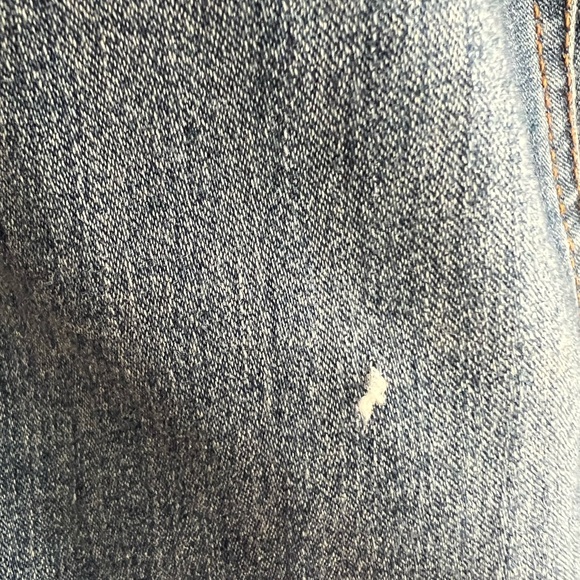 Denim button front mini skirt size 28 with stretch - Picture 3 of 5